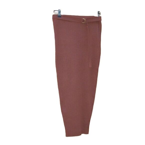 naked wardrobe Dresses & Skirts - Naked Wardrobe Ribbed Body Con Midi Skirt